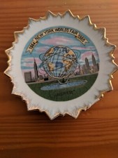 Vintage US Steel New York World's Fair 64-65 Unisphere Souvenir Plate 6"