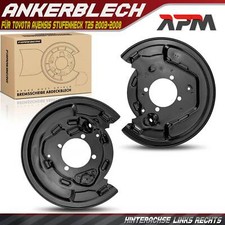 2x Ankerblech Bremsscheibe Hinten für Toyota Avensis Stufenheck T25 2003-2008