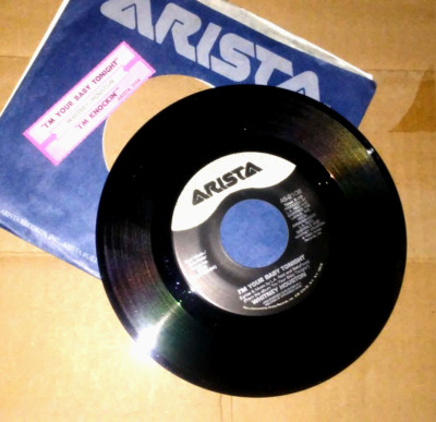 WHITNEY HOUSTON I'm Your Baby Tonight/I'm Knockin''+ Strip ARISTA 45 RPM L@@K!