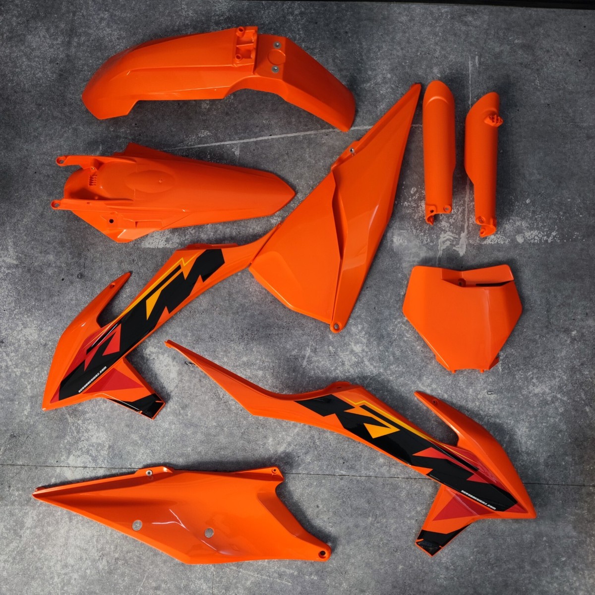 2019-2022 KTM XC XC-F SX SX-F Plastics Kit + Restyle Decals | ABS