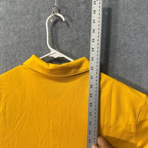 Nike Dri-Fit Vikings Swoosh Polo Mens Yellow Gold Short Sleeve Golf Shirt Sz XL - Picture 12 of 14