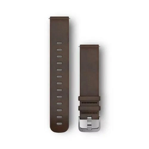 Dark Brown Leather Strap - Adjustable (20mm)