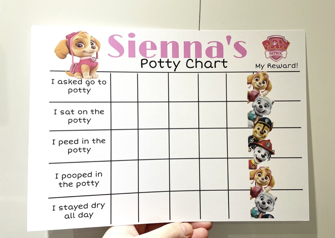 potty-training-personalised-reward-chart-paw-patrol-a4-ebay for Free Printable Paw Patrol Potty Chart Potty training personalised reward chart Paw Patrol A4 | eBay for Free Printable Paw Patrol Potty Chart