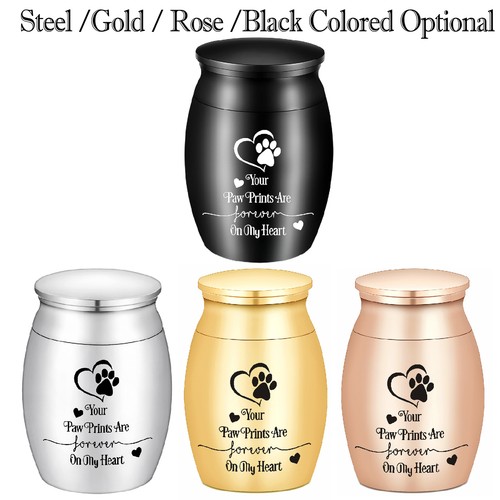 Pet Memorial Cremation Small Urn for Dog Cat Ashes Holder Keepsake Pet Hair Ashe - Picture 2 of 6