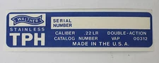 Original Factory Interarms Walther Model TPH .22 Box Label