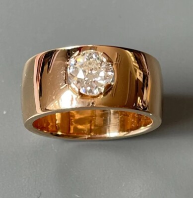 EXKLUSIVER WUNDERSCHÖNER SOLITÄR BRILLANTRING 1 ,10CT HANDARBEIT MASSIV ROSÈGOLD