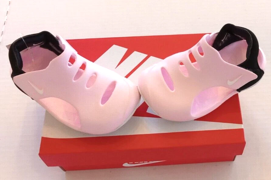 Talla 5c Nike Sunray Rosa Blanco Negro Niño Niña Sandalias Zapatos Nuevo En Caja Foto 2 de 4