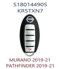 NEW Smart Key For Nissan Pathfinder Murano 2019-2021 S180144905 KR5TXN7 A+++