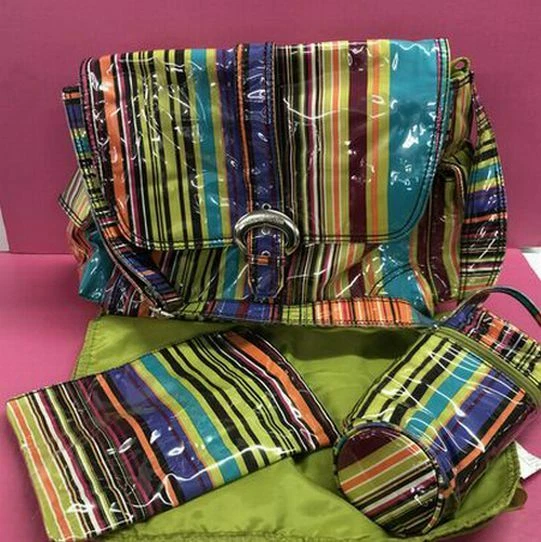 Kalencom laminated messenger diaper bag - Image 2 of 4