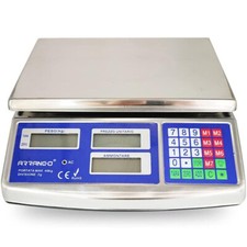 BILANCIA ELETTRONICA PROFESSIONALE DIGITALE 40Kg ACCIAIO DA BANCO DIVISIONE 2g