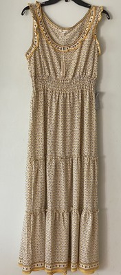 max studio tiered maxi dress