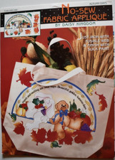 DAISY KINGDOM AUTUMN DAYS  NO SEW APPLIQUE FABRIC PANEL VINTAGE NEW