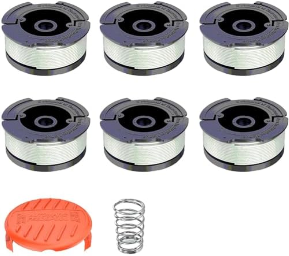 Bobina per decespugliatore Black and Decker, 6 pezzi, lunghezza 9,1 m, diametro