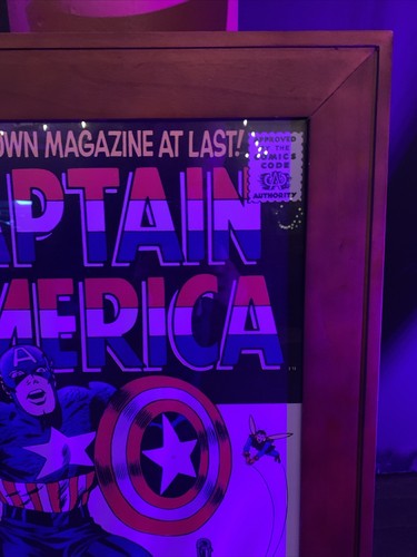 Captain America Premier Issue Marvel Comic Print Wall Art 14x18 RARE, Framed!!! - Picture 6 of 9