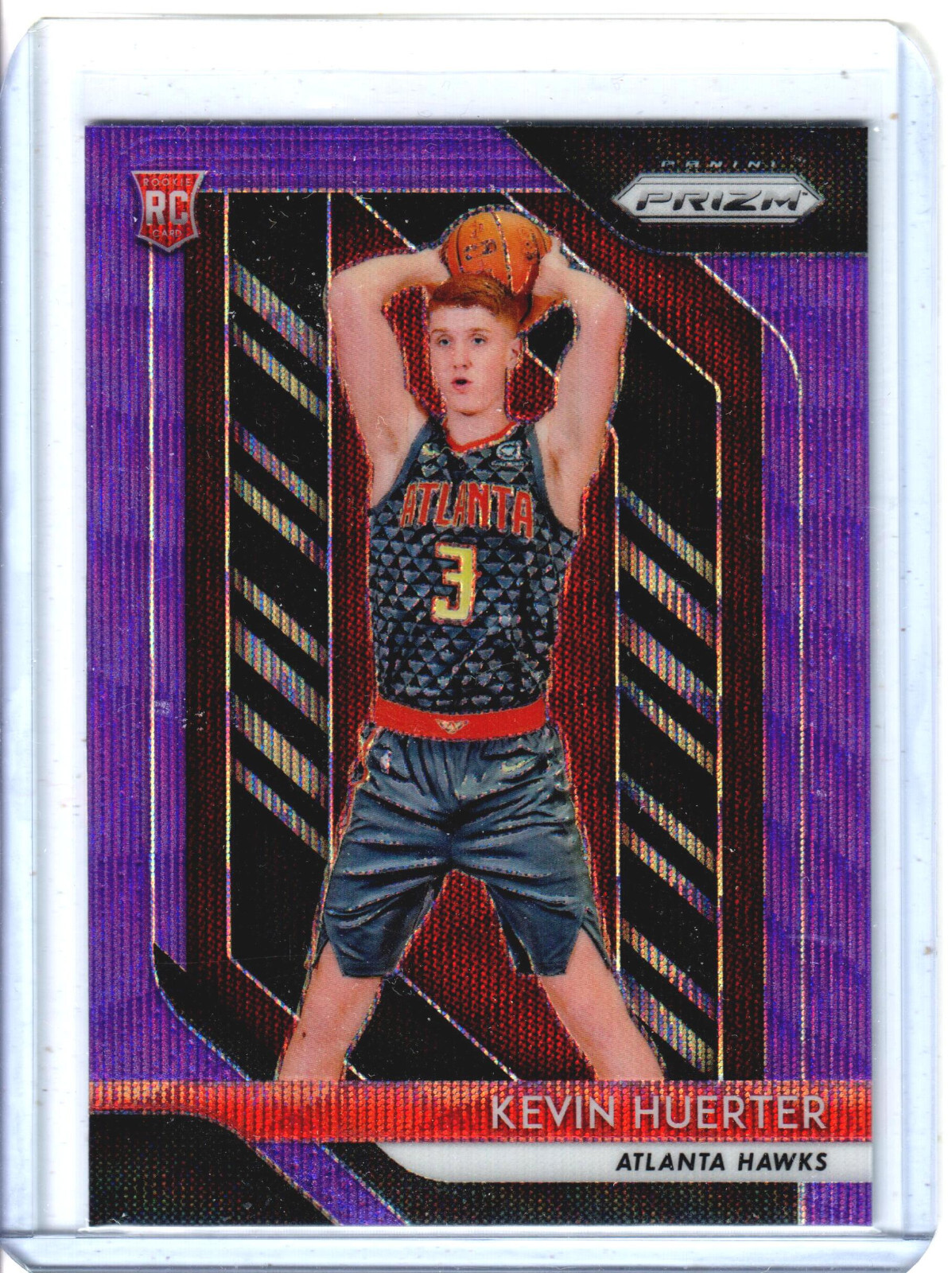 2018-19 Panini Prizm Kevin Huerter Purple Wave Prizm Rookie RC