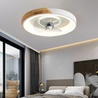 New ListingModern Flush Mount Ceiling Fans with Lights Chandelier Dimmable Remote Control