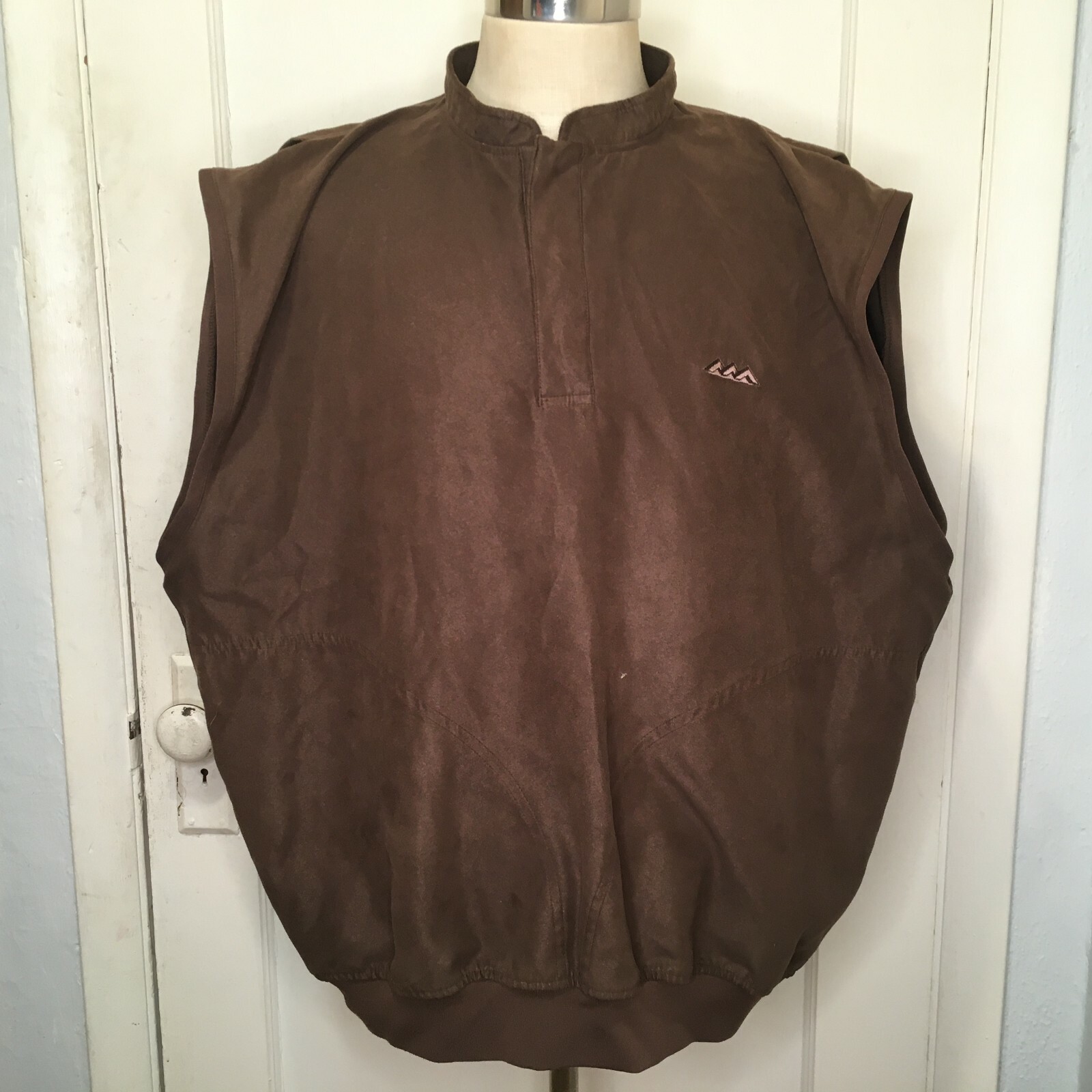 Zero Restriction Men’s Large Brown Microsuede Pullover Vintage Golf Vest eBay