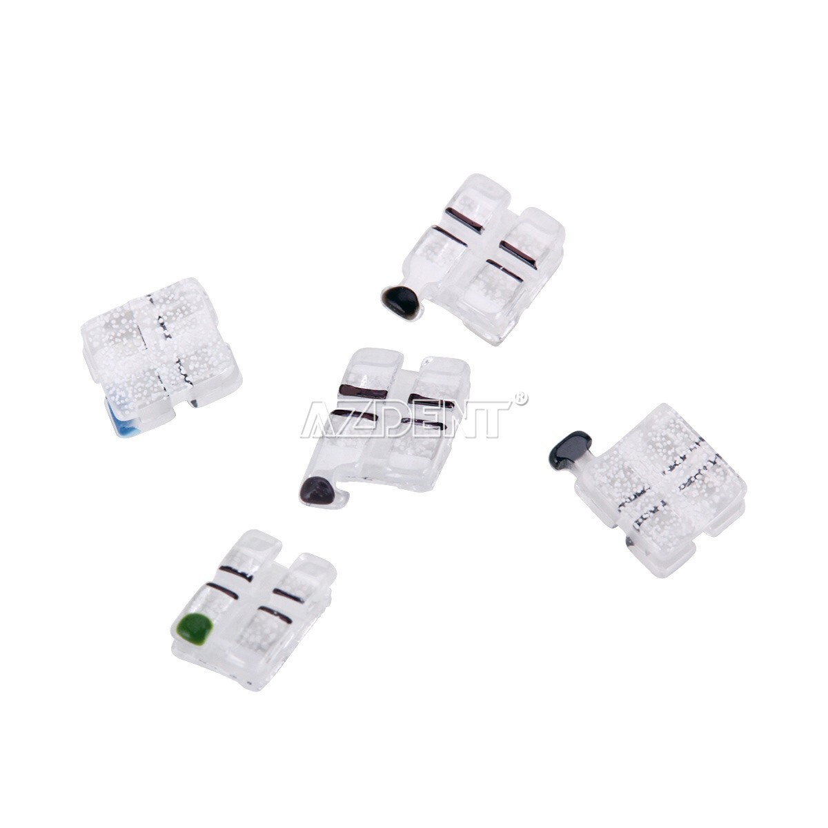 Dental Monocrystalline Sapphire Brackets Clear Ceramic Mini Roth