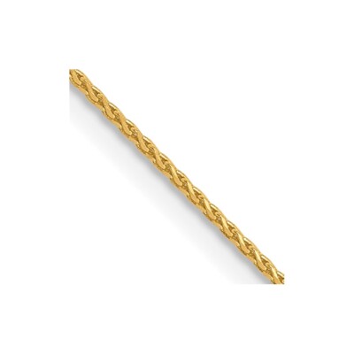 10 Karat Gelbgold 0,65 mm Weizen Kette Halskette 20 Zoll 1,42 g Geschenk für Mutter