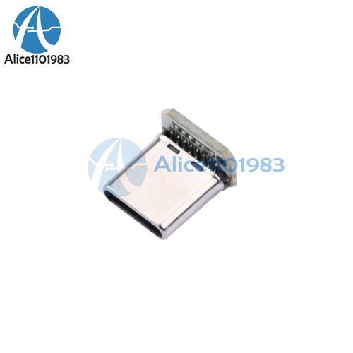5PCS USB-C Male Head 5V 16 pin USB Type-C Connector Port Vertical Jack Board - 第 11/12 張圖片