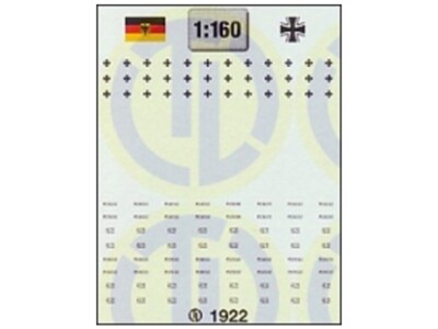 TL-Decals 1922 - Decals Bundeswehr eiserne Kreuze - Spur N - NEU