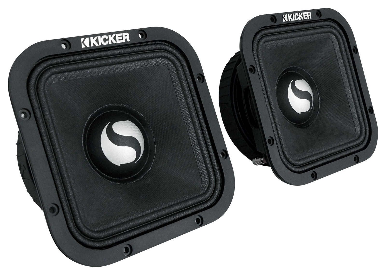 4 Квадратные среднечастотные динамики Kicker ST7MR серии 7 Street 4-омные 49ST7MR4