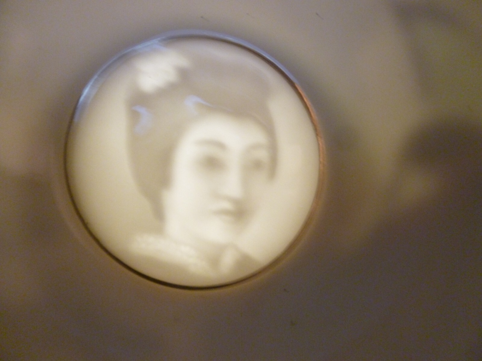 Vintage Japanese Kutani Tea Set Lithophane Geisha 21 Pieces Porcelain