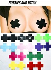 Nippelschoner Aufkleber X Adhesive Nipple Cover Breast Cross BDSM Play Party Sexy