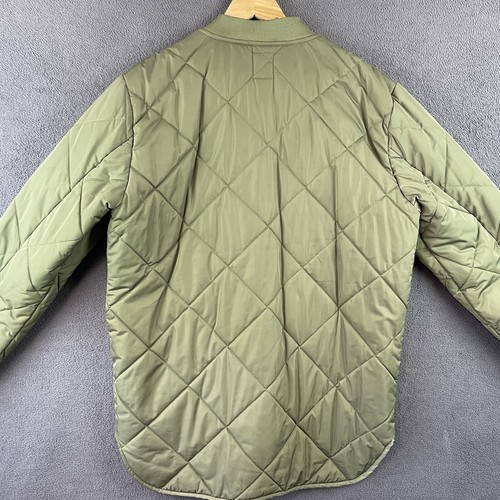 DC Shoe Company quilted Down Jacket size XL Green Badges Skate Surf - Picture 2 of 9