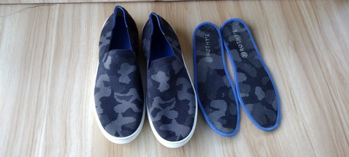 Rothy's The Original Slip On Sneaker Grey Camo Textile Women’s US 11.5 - Picture 2 of 11