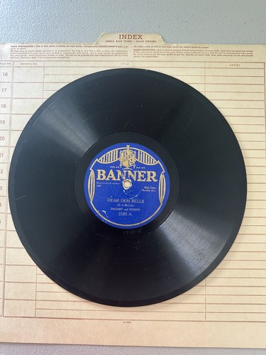 Banner 2181 Dalhart/Robison - Shine On Harvest Moon & Hear Dem Bells V+/V+ - Picture 3 of 4