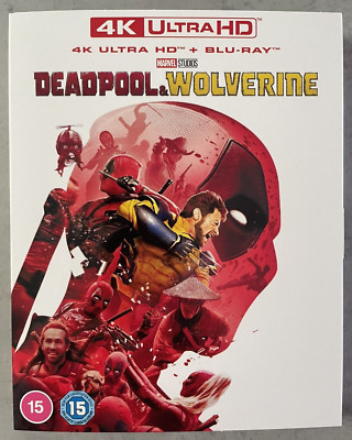 DEADPOOL 3 : DEADPOOL & WOLVERINE New 4k Ultra HD Blu Ray + Slipcase