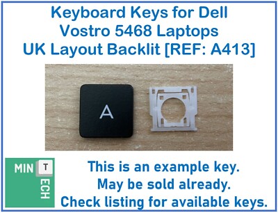 Tastatur Ersatz Tasten für Dell Vostro 5468 Laptops UK Layout Hintergrundbeleuchtung