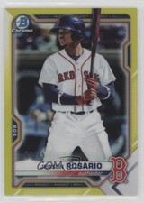 2021 Bowman Chrome Prospects Yellow Refractor 74/75 Jeisson Rosario #BCP-37 s3g