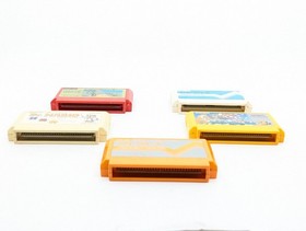 Sharp Twin Famicom AN-500R Red/Black | New Belt | Fully Tested 5 Games