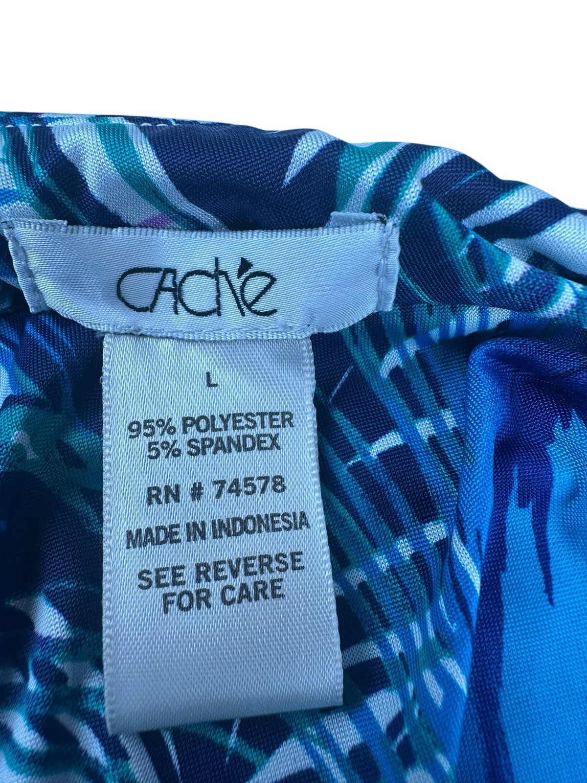 Cache Peacock Pattern One Shoulder Sleeve Asymmet… - image 6