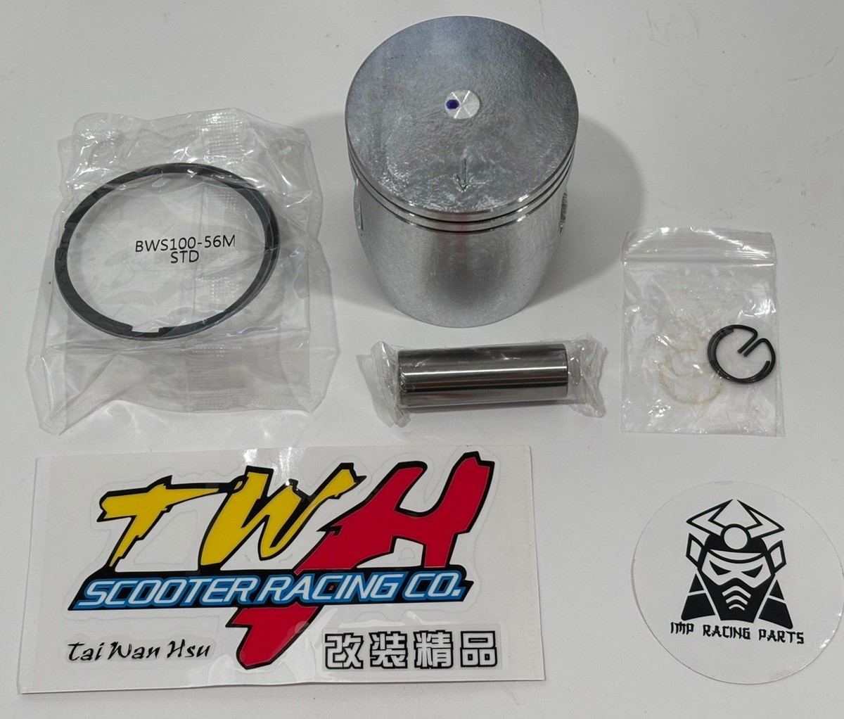 YAMAHA JOG BWS 100 TWH RACING BIG BORE PISTON KIT 56MM SCOOTER | eBay