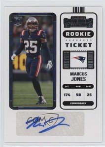 2022 Panini Contenders Rookie Ticket Marcus Jones #190 Rookie Auto RC
