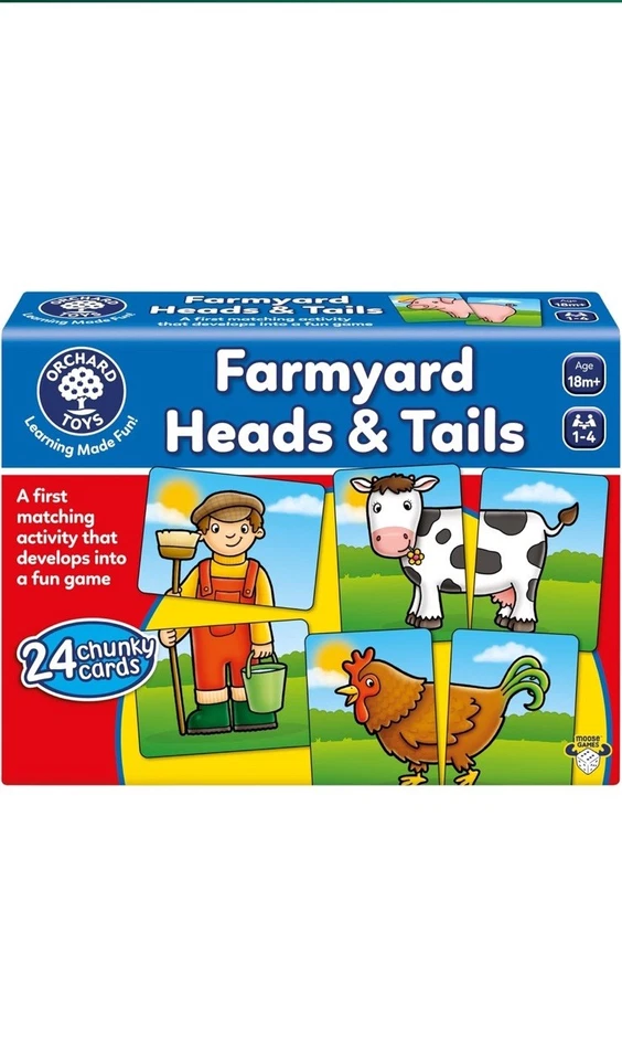 Un primer juego de actividad a juego ~ Cabezas y colas de granja *¡Gran regalo de vacaciones!* Foto 2 de 4