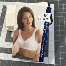 VTG Playtex 18-Hour Bra Size 42D White Soft Cup Comfort Strap 4963 - New