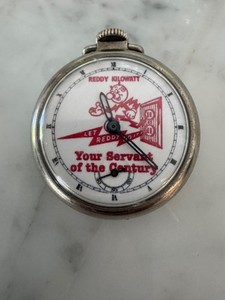 Reddy Kilowatt Vintage Pocket Watch Time Piece Still Winds and Works