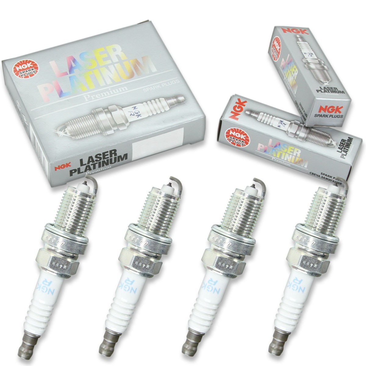 4 pcs NGK Laser Platinum Spark Plugs for 1988-1989 Toyota MR2 1.6L L4 - jr