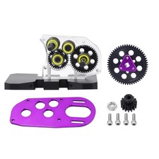 Acrylic Metal 2 Low Transmission Gearbox With Overdrive Gear Set For SCX10 III