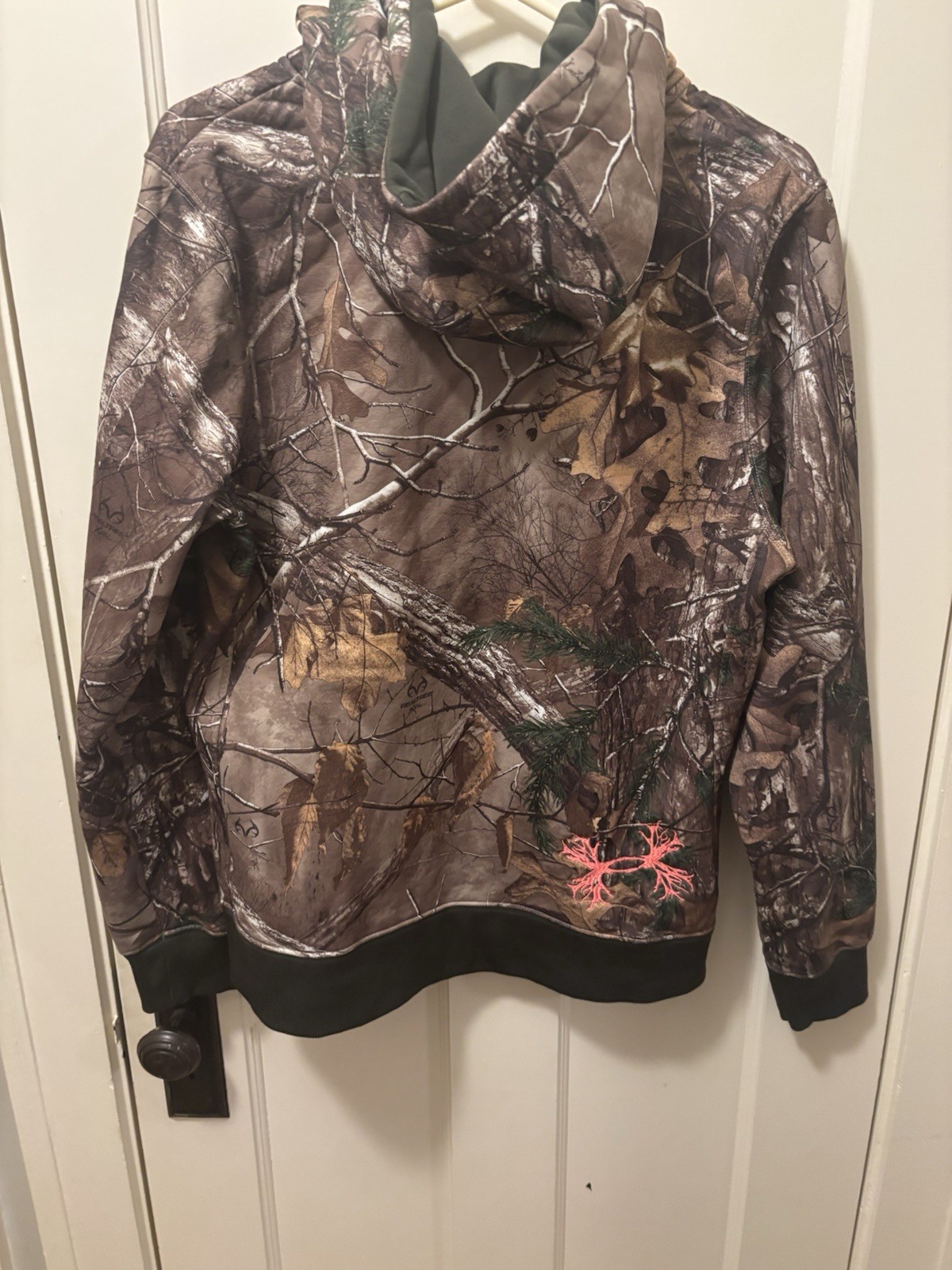 Under Armour Realtree Women's Hunting Full Zipper Hoodie Jacket. Size XL thumbnail 2