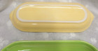 Lot/3 FIESTA WARE HLC USA Corn Cob Relish Plate Tray YELLOW, IVORY, LEMONGRASS — photo 3