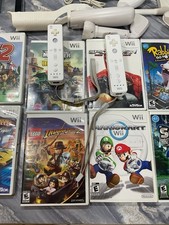 NINTENDO WII CONSOLE BUNDLE  14 GAMES Accesorios TESTED WORKS