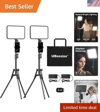 Adjustable 13" LED Video Lights with Tripod Set - Perfect for YouTube  TikTok