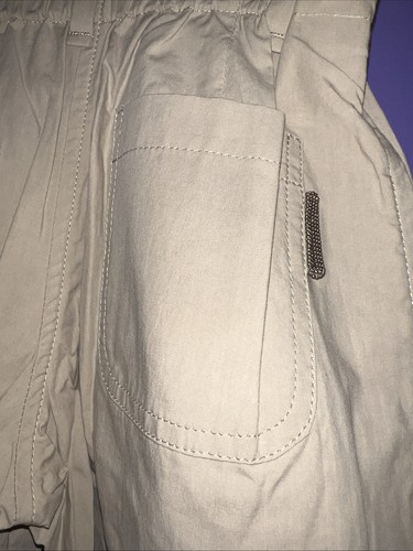 NWT Brunello Cucinelli Girl’s Belted Trousers 100% Cotton Size 4 - Picture 4 of 10