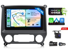 10.1" Android Auto 4 64 for Chevy Silverado 2014-2018 Car Radio Wireless CarPlay