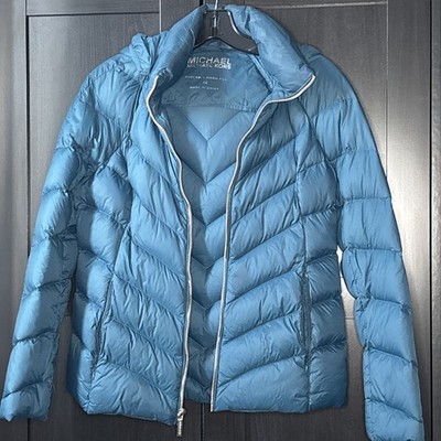 MICHAEL Michael Kors Teal/Blue Packable Down Jacket